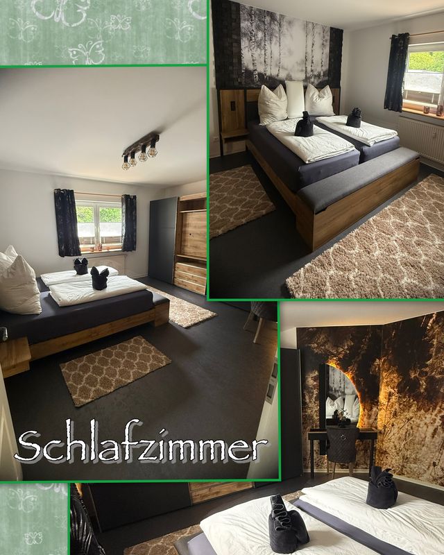 Schlafzimmer mit Doppelbett