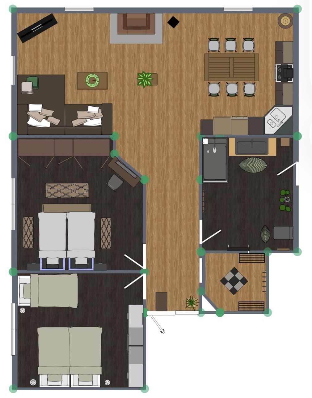Grundriss der Ferienwohnung Bärenstein